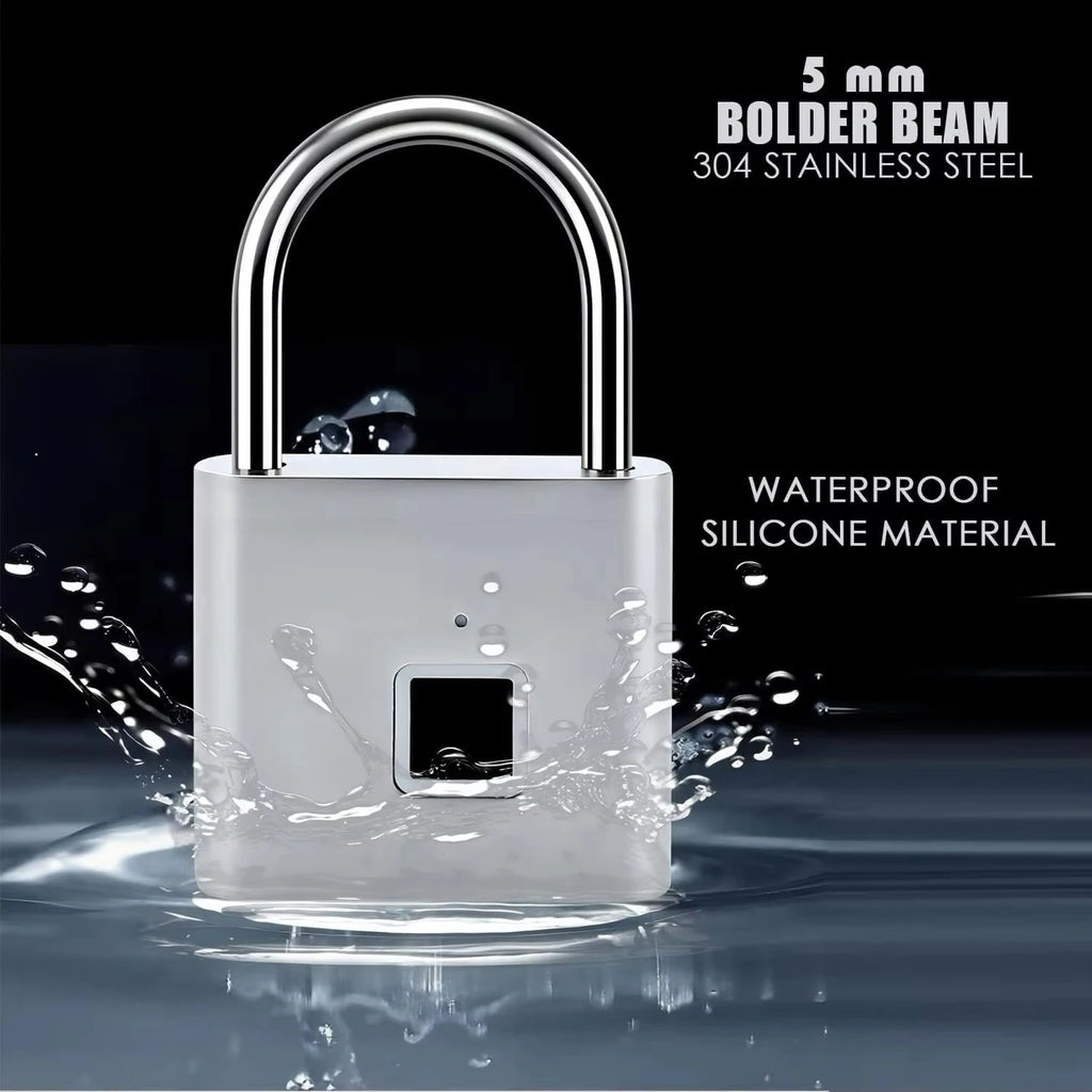 Candado Inteligente de Huella Dactilar CDOK P2 — Recargable, Impermeable y sin Llaves
