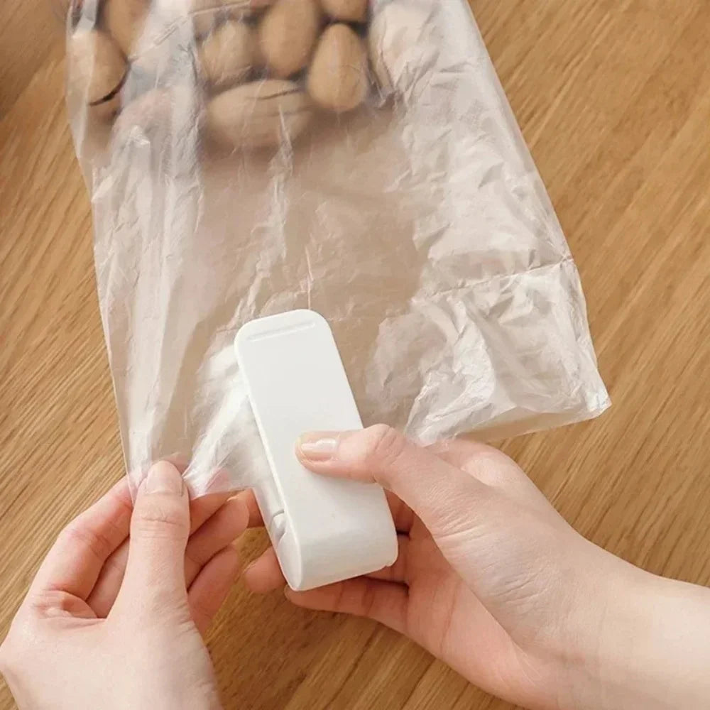 Sellador de Bolsas Mini Portátil — Conserva Alimentos al Calor en 2 Segundos para Cocina y Despensa