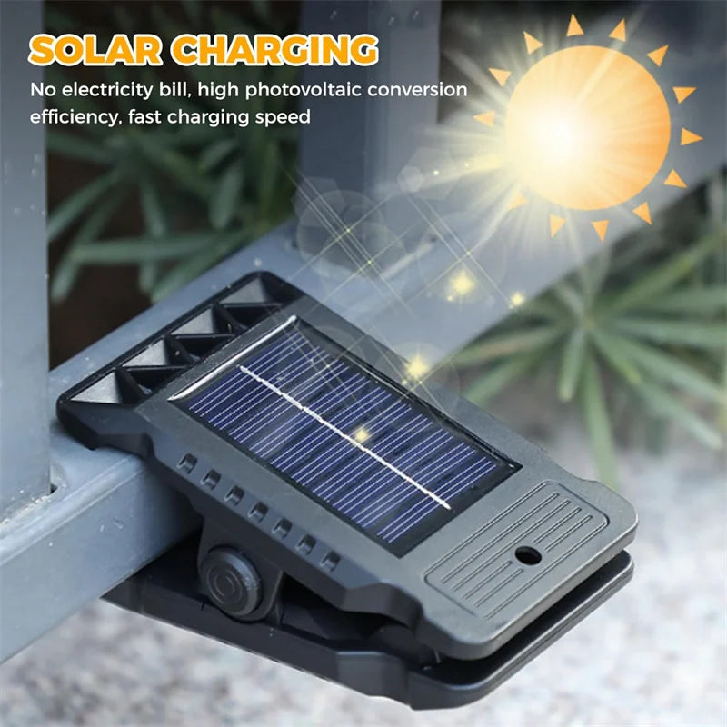 Luces Solares Exterior con Sensor de Movimiento — 3 Modos y 3 Formas de Instalación para Valla y Jardín