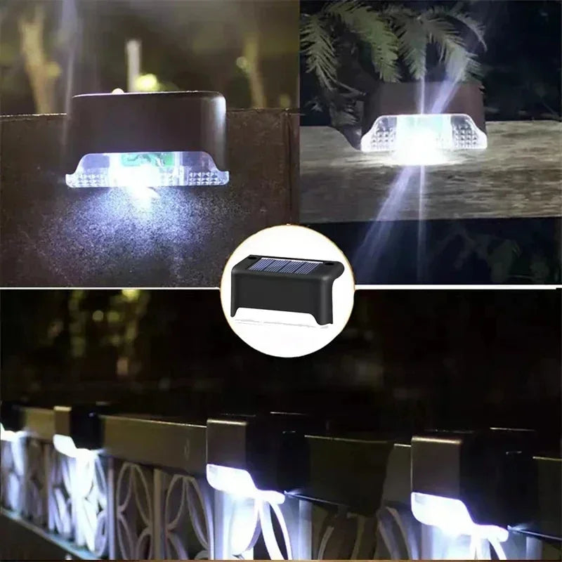 Luces Solares LED para Escaleras y Jardín — Pack 1/4/8/12 Unidades Impermeables Autoinstalables