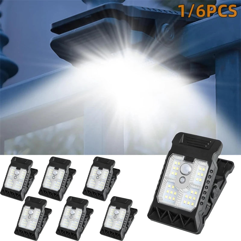 Luces Solares Exterior con Sensor de Movimiento — 3 Modos y 3 Formas de Instalación para Valla y Jardín