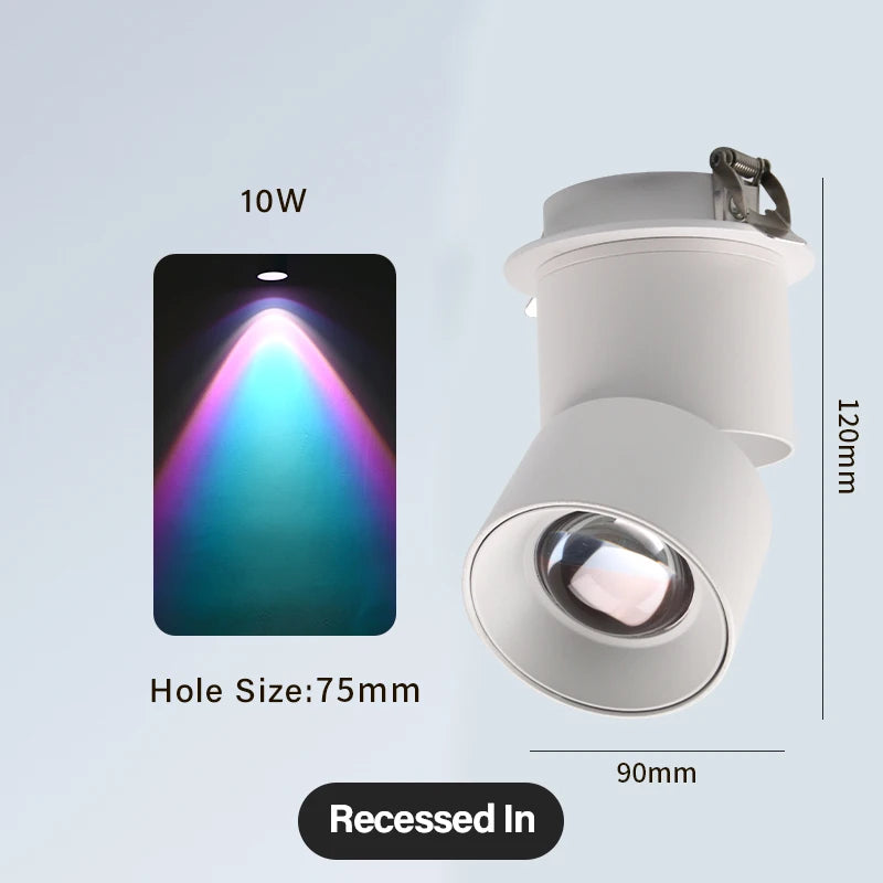 Foco LED Empotrable Efecto Sunset 10W/15W — Iluminación Decorativa para Salón y Dormitorio