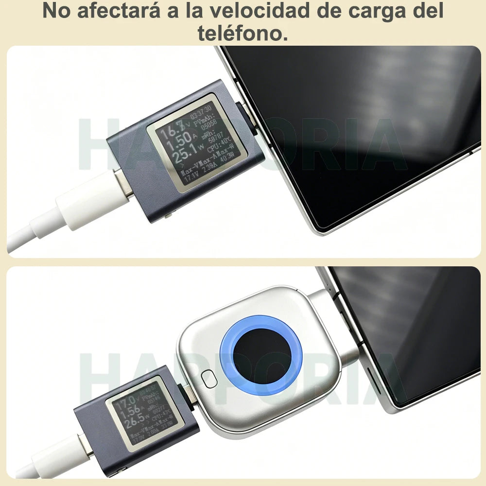 Adaptador de Carga Inteligente USB-C 140W con Corte Automático y Protección contra Sobrecargas