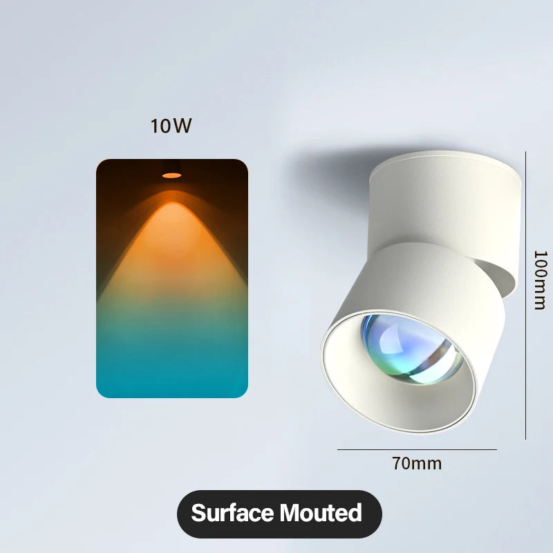 Foco LED Empotrable Efecto Sunset 10W/15W — Iluminación Decorativa para Salón y Dormitorio