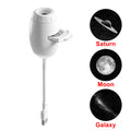 Proyector de Galaxia Mini 2 en 1 — Luz Nocturna y Atmósfera Estelar para Dormitorio y Coche