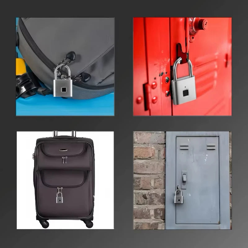 Candado Inteligente de Huella Dactilar CDOK P2 — Recargable, Impermeable y sin Llaves